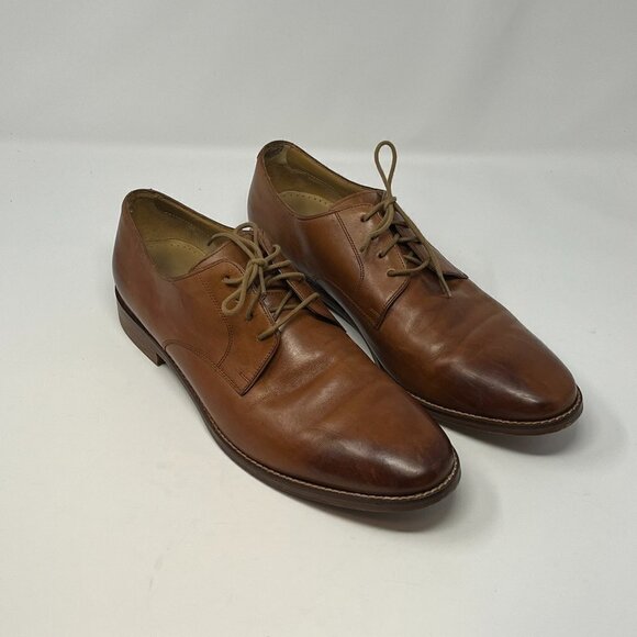 Cole Haan Grand OS derby shoes brown tan leather 11 men - Picture 1 of 6